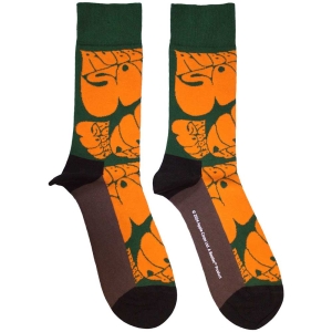 Beatles - Beatles Rubber Soul Text Repeat Uni Green Socks (Size 40-44) ryhmässä MERCHANDISE / Merch / Pop-Rock @ Bengans Skivbutik AB (5586276)