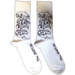 Beatles - Beatles White Album Faces Outlines Uni Wht Socks (Size 40-44) ryhmässä MERCHANDISE / Merch / Pop-Rock @ Bengans Skivbutik AB (5586278)