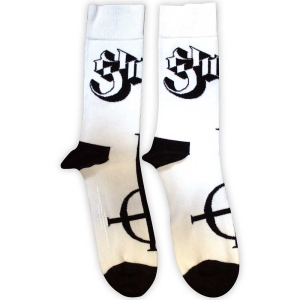 Ghost - Symbol Mono Uni Wht Socks (Size 40-44) ryhmässä MERCHANDISE / Merch / Hårdrock @ Bengans Skivbutik AB (5586281)