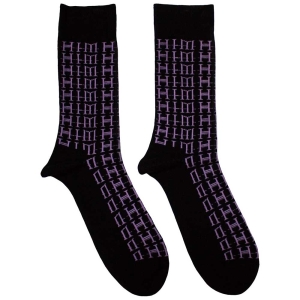 Him -  Logo Repeat Uni Bl Socks (Size 40-44) ryhmässä MERCHANDISE / Merch / Hårdrock @ Bengans Skivbutik AB (5586285)