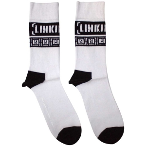 Linkin Park - Lp Repeat Uni Wht Socks (Size 40-44) ryhmässä MERCHANDISE / Merch / Hårdrock @ Bengans Skivbutik AB (5586290)