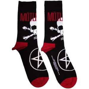 Motley Crue - Skull & Crossbones Uni Bl Socks (Size 40-44) ryhmässä MERCHANDISE / Merch / Hårdrock @ Bengans Skivbutik AB (5586292)