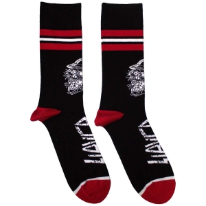 Slayer - Skull Helmet Uni Bl Socks (Size 40-44) ryhmässä MERCHANDISE / Merch / Hårdrock @ Bengans Skivbutik AB (5586313)