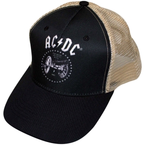 Ac/Dc - For Those About To Rock Bl/Sand Mesh-Back Cap ryhmässä MERCHANDISE / Merch / Hårdrock @ Bengans Skivbutik AB (5586317)