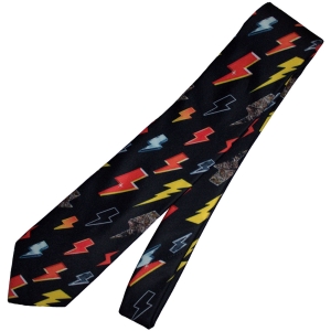 Ac/Dc - Lightning Bolts Neck Tie ryhmässä MERCHANDISE / Merch / Hårdrock @ Bengans Skivbutik AB (5586322)