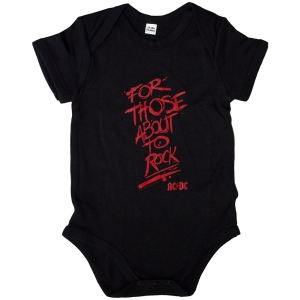 Ac/Dc - For Those About To Rock Toddler Bl Babygrow ryhmässä MERCHANDISE / Merch / Hårdrock @ Bengans Skivbutik AB (5586325r)