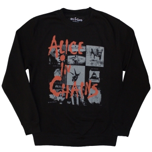 Alice In Chains - Albums Montage Uni Bl Sweatshirt ryhmässä MERCHANDISE / T-paita / Pop-Rock @ Bengans Skivbutik AB (5586333r)