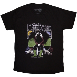 George Harrison - Sun & Moon Uni Bl T-Shirt ryhmässä MERCHANDISE / T-paita / Pop-Rock @ Bengans Skivbutik AB (5586395r)