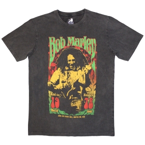 Bob Marley - 1978 Stone Wash Uni Char T-Shirt ryhmässä MERCHANDISE / T-paita / Reggae @ Bengans Skivbutik AB (5586748r)