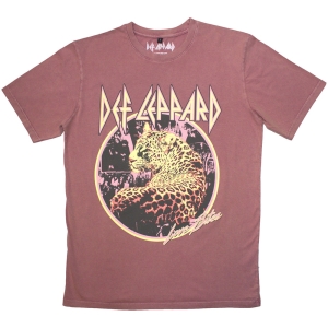 Def Leppard - Love Bites Stone Wash Uni Kashmir Red T-Shirt ryhmässä MERCHANDISE / T-paita / Hårdrock @ Bengans Skivbutik AB (5586752r)