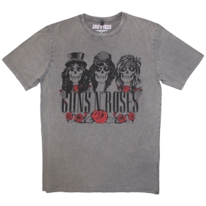 Guns N Roses - Hell Group Stone Wash Uni Grey T-Shirt ryhmässä MERCHANDISE / T-paita / Hårdrock @ Bengans Skivbutik AB (5586765r)