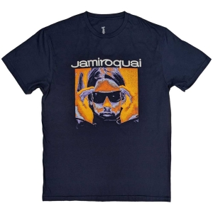 Jamiroquai - Orange Glow Uni Navy T-Shirt ryhmässä MERCHANDISE / T-paita / Pop-Rock @ Bengans Skivbutik AB (5586768r)