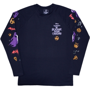 The Nightmare Before Christmas - Ghouls Uni Navy Longsleeve ryhmässä MERCHANDISE / T-paita / Film-Musikal @ Bengans Skivbutik AB (5586795r)