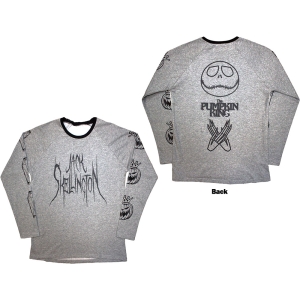 The Nightmare Before Christmas - Pumpkin King Uni Grey Longsleeve ryhmässä MERCHANDISE / T-paita / Film-Musikal @ Bengans Skivbutik AB (5586796r)