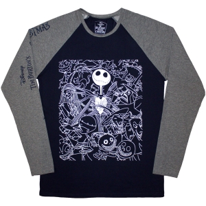 The Nightmare Before Christmas - Jack Crowd Uni Navy/Grey Longsleeve ryhmässä MERCHANDISE / T-paita / Film-Musikal @ Bengans Skivbutik AB (5586798r)