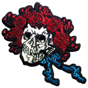 Grateful Dead - Bertha Skull Small Woven Patch ryhmässä MERCHANDISE / Merch / Pop-Rock @ Bengans Skivbutik AB (5587231)