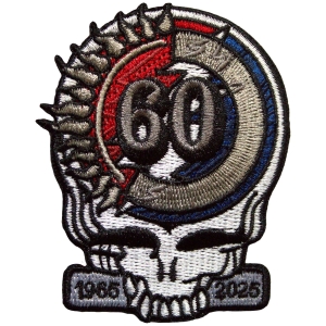 Grateful Dead - 60Th Anniversary Skull Woven Patch ryhmässä MERCHANDISE / Merch / Pop-Rock @ Bengans Skivbutik AB (5587239)