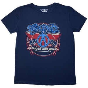 Aerosmith - Rainbow Spade Lady Denim T-Shirt ryhmässä MERCHANDISE / T-paita / Hårdrock @ Bengans Skivbutik AB (5587245r)