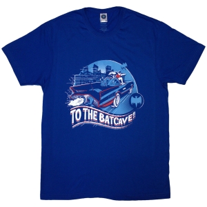 Batman - To The Batcave Uni Blue T-Shirt ryhmässä MERCHANDISE / T-paita / Film-Musikal @ Bengans Skivbutik AB (5587247r)