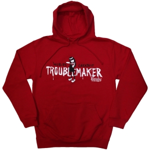 Emily The Strange - Troublemaker Uni Red Hoodie ryhmässä MERCHANDISE / Hupparit / TV-serie @ Bengans Skivbutik AB (5587262r)