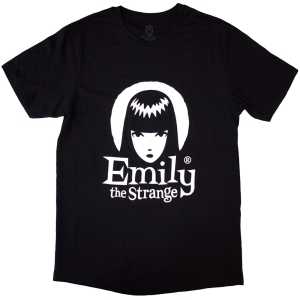 Emily The Strange - Halo Logo Uni Bl T-Shirt ryhmässä MERCHANDISE / T-paita / TV-sarja @ Bengans Skivbutik AB (5587264r)