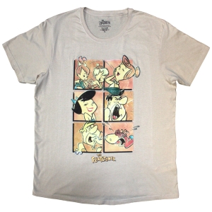 Flintstones - Flintstones Grid Uni Sand T-Shirt ryhmässä MERCHANDISE / T-paita / TV-serie @ Bengans Skivbutik AB (5587267r)