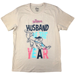 Flintstones - Husband Of The Year Uni Sand T-Shirt ryhmässä MERCHANDISE / T-paita / TV-serie @ Bengans Skivbutik AB (5587268r)