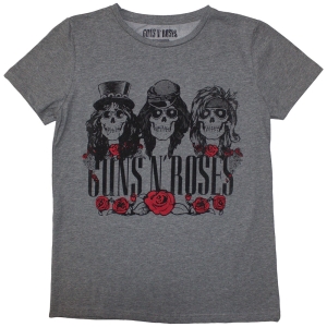 Guns N Roses - Hell Group Lady Grey T-Shirt ryhmässä MERCHANDISE / T-paita / Hårdrock @ Bengans Skivbutik AB (5587275r)