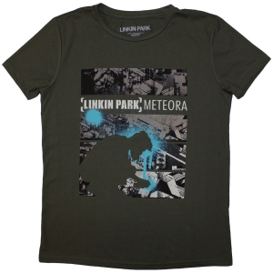 Linkin Park - Meteora Drip Collage Lady Green T-Shirt ryhmässä MERCHANDISE / T-paita / Hårdrock @ Bengans Skivbutik AB (5587282r)