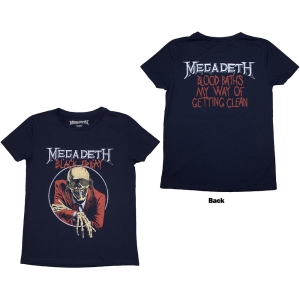 Megadeth - Black Friday Lady Navy T-Shirt ryhmässä MERCHANDISE / T-paita / Hårdrock @ Bengans Skivbutik AB (5587284r)