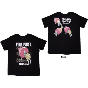 Pink Floyd - Animals Cartoons Uni Bl T-Shirt ryhmässä MERCHANDISE / T-paita / Pop-Rock @ Bengans Skivbutik AB (5587294r)