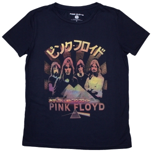 Pink Floyd - Japan Poster Lady Navy T-Shirt ryhmässä MERCHANDISE / T-paita / Pop-Rock @ Bengans Skivbutik AB (5587296r)