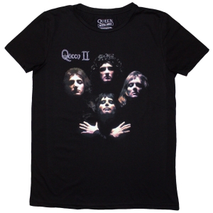 Queen - Bo Rhap Classic Lady Bl T-Shirt ryhmässä MERCHANDISE / T-paita / Pop-Rock @ Bengans Skivbutik AB (5587299r)