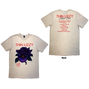 Thin Lizzy - Black Rose Tracklist Uni Natrl T-Shirt ryhmässä MERCHANDISE / T-paita / Hårdrock @ Bengans Skivbutik AB (5587306r)