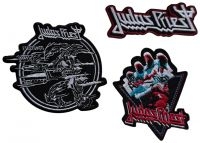 Judas Priest - Patch 3 Set (British Steel, Logo, F ryhmässä MERCHANDISE / Accessoarer / Kommande / Hårdrock @ Bengans Skivbutik AB (5588097)