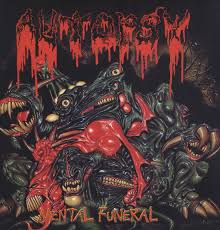 Autopsy - Split Seams/Vikt Hörn Mental Funeral (Vinyl Lp) ryhmässä -Start Split @ Bengans Skivbutik AB (5588326)