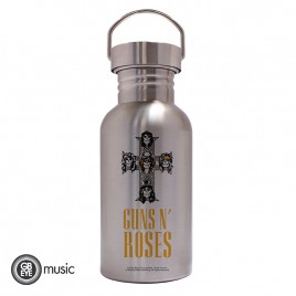 Guns N Roses - Canteen Steel Bottle - Logo ryhmässä MERCHANDISE / Merch / Hårdrock @ Bengans Skivbutik AB (5589200)