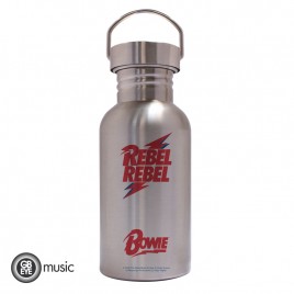 David Bowie - Canteen Steel Bottle - Logo ryhmässä MERCHANDISE / Merch / Pop-Rock @ Bengans Skivbutik AB (5589201)