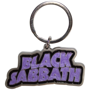 Black Sabbath - Wavy Logo Bordered Keychain ryhmässä MERCHANDISE / Merch / Nyheter / Hårdrock @ Bengans Skivbutik AB (5589215)