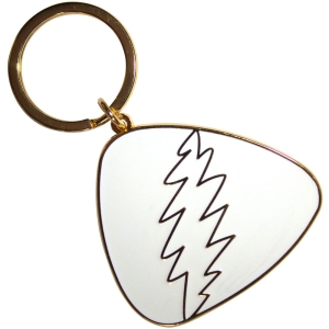 Grateful Dead - White Plectrum Keychain ryhmässä MERCHANDISE / Merch / Nyheter / Pop-Rock @ Bengans Skivbutik AB (5589227)