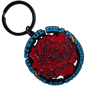 Grateful Dead - Everywhere Rose Keychain ryhmässä MERCHANDISE / Merch / Nyheter / Pop-Rock @ Bengans Skivbutik AB (5589229)