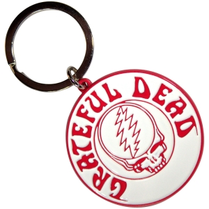 Grateful Dead - Steal Your Face Mono Red Keychain ryhmässä MERCHANDISE / Merch / Nyheter / Pop-Rock @ Bengans Skivbutik AB (5589236)