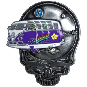 Grateful Dead - Space Your Face Bus Pin Badge ryhmässä MERCHANDISE / Merch / Nyheter / Pop-Rock @ Bengans Skivbutik AB (5589254)