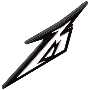 Metallica - B&W M Logo Pin Badge ryhmässä MERCHANDISE / Merch / Nyheter / Hårdrock @ Bengans Skivbutik AB (5589265)