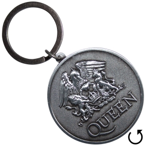 Queen - Silver Crest Double-Sided Keychain ryhmässä MERCHANDISE / Merch / Nyheter / Pop-Rock @ Bengans Skivbutik AB (5589272)