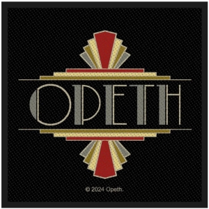 Opeth - Art Deco Logo Standard Patch ryhmässä MERCHANDISE / Merch / Nyheter / Hårdrock @ Bengans Skivbutik AB (5590308)