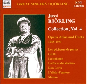 Björling Jussi - Björling Collection Vol. 4 ryhmässä cdonuppdat / CDON Jazz klassiskt NX @ Bengans Skivbutik AB (559229)