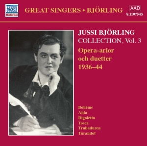 Björling Jussi - Björling Collection Vol. 3 ryhmässä CD / Klassiskt,Övrigt @ Bengans Skivbutik AB (567393)