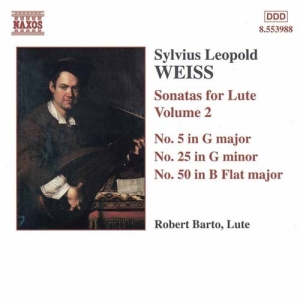 Weiss Silvius Leopold - Sonatas For Lute Vol 2 ryhmässä ME SUOSITTELEMME / Joululahjavinkki: CD @ Bengans Skivbutik AB (583975)