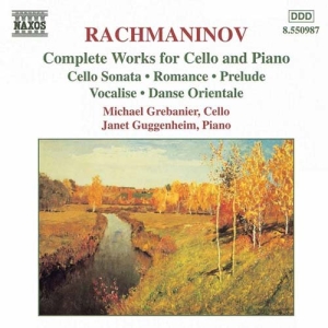 Rachmaninov Sergej - Music For Cello & Piano ryhmässä Externt_Lager / Naxoslager @ Bengans Skivbutik AB (583981)